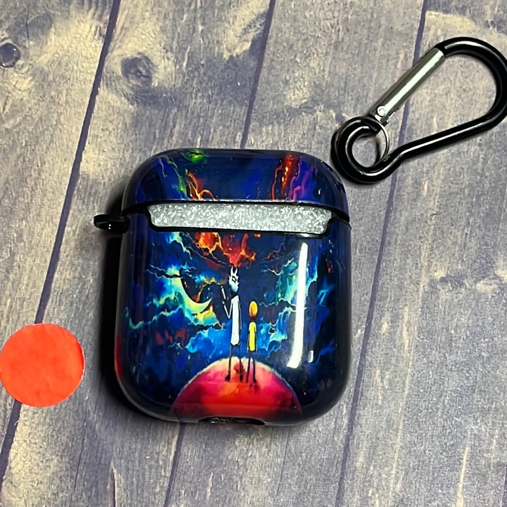 5for$10 Inspired Rick and Morty generation one and two Apple AirPods case Space